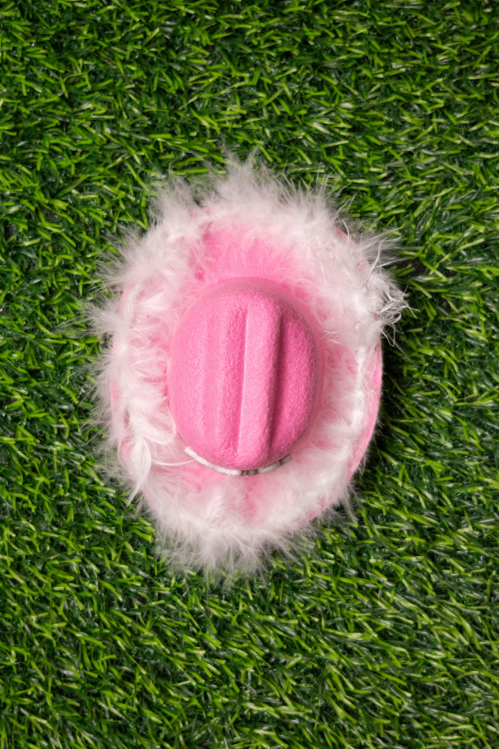 Sombrero Rosa con plumas Hembra