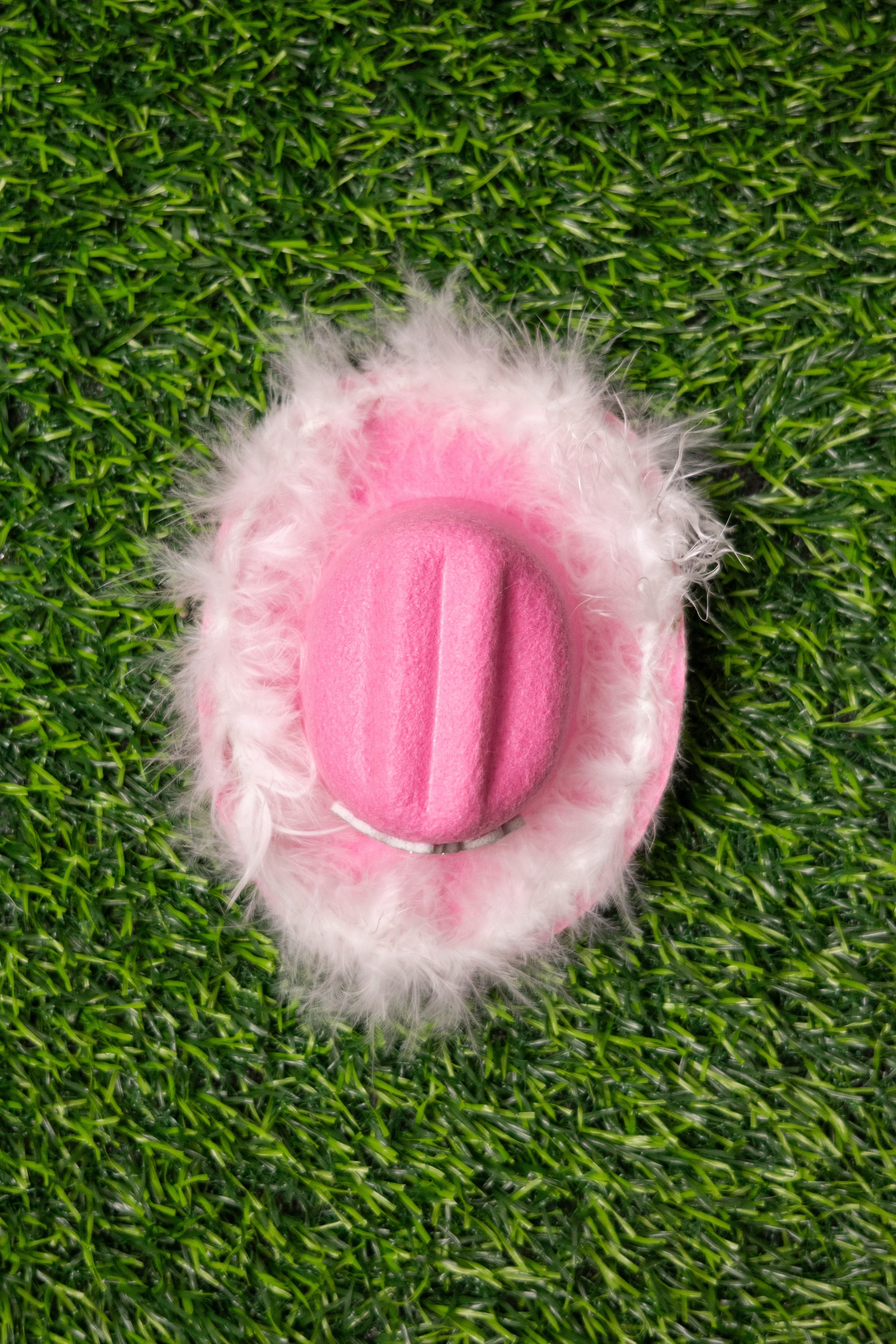 Sombrero Rosa con plumas Hembra