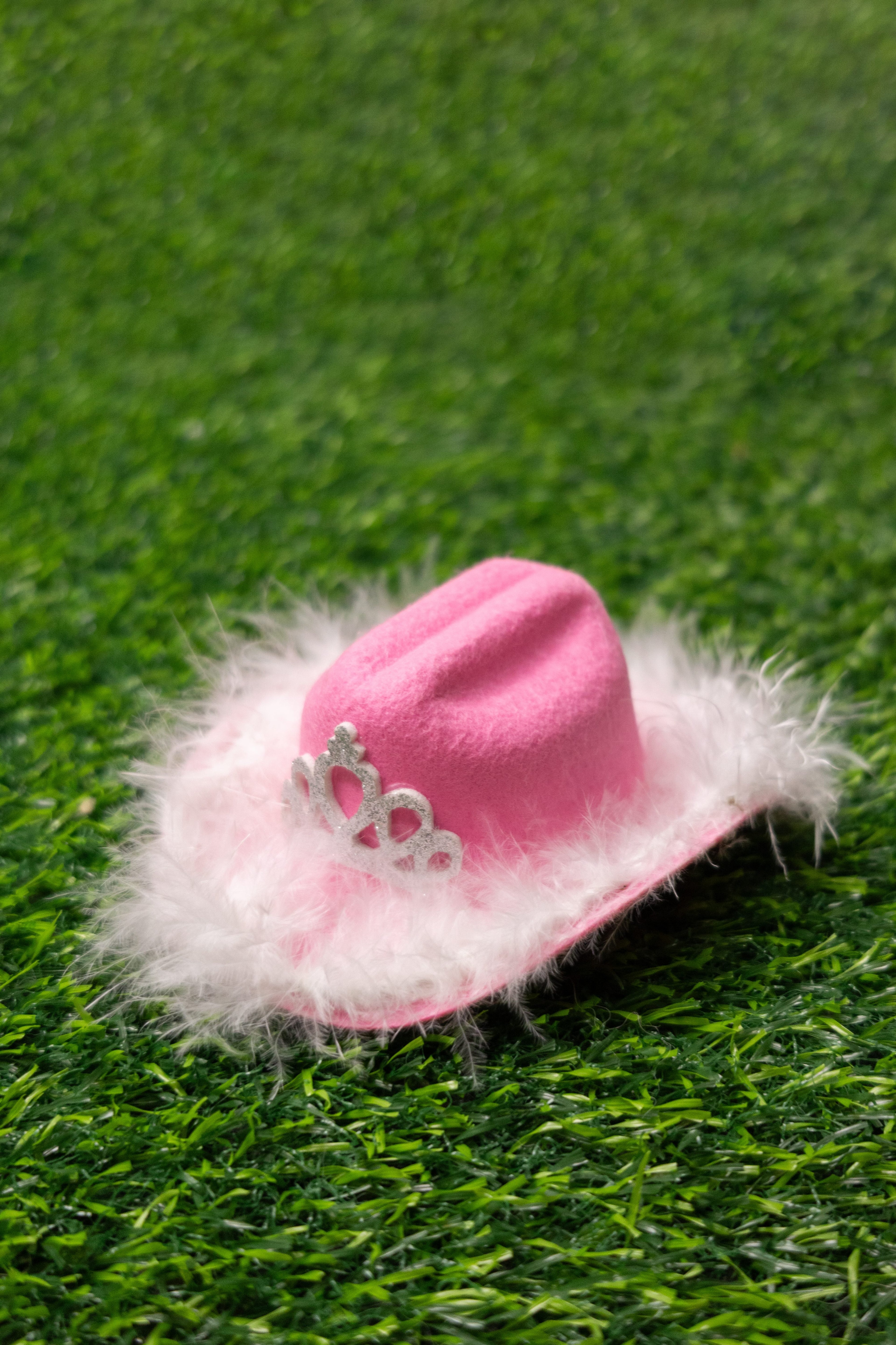 Sombrero Rosa con plumas Hembra